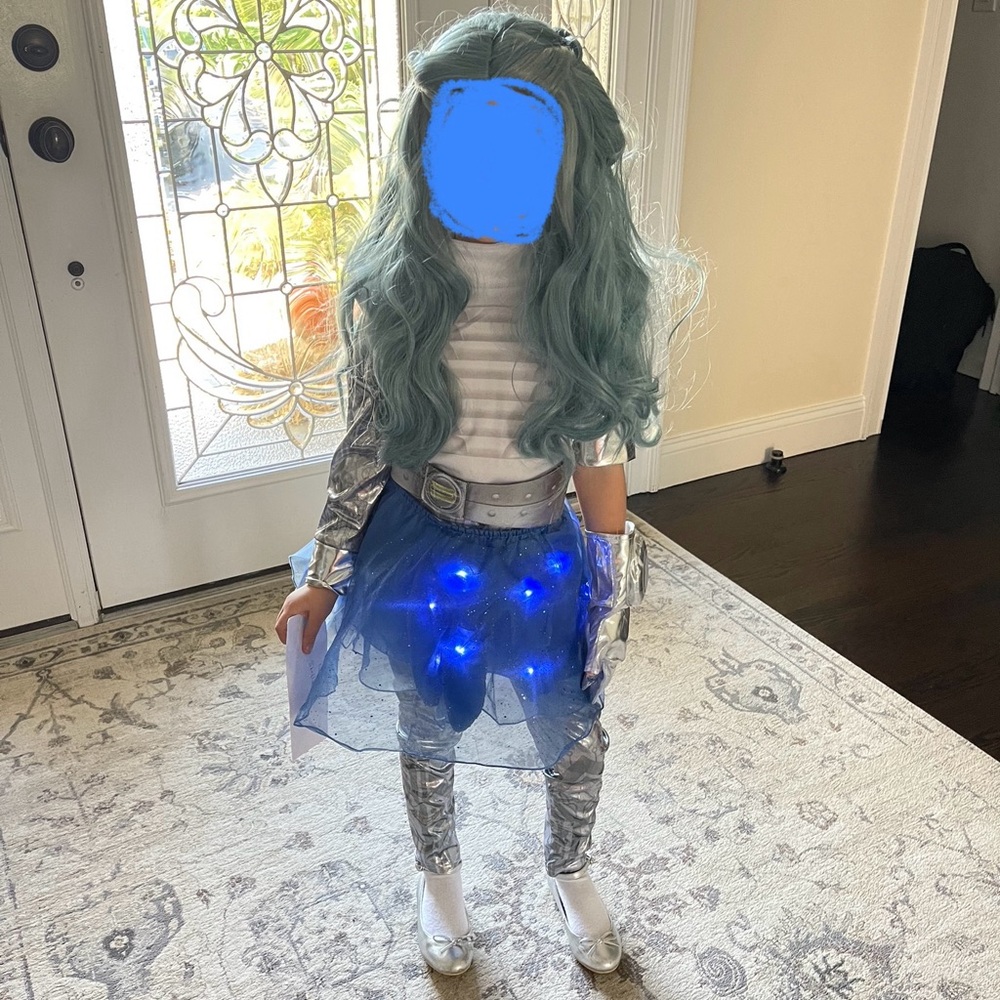 Addison three costume with separate accessory Addison wig also included.